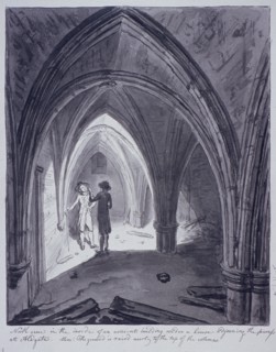 St Michael's Crypt, Aldgate, London, 1784. Artist: John Carter