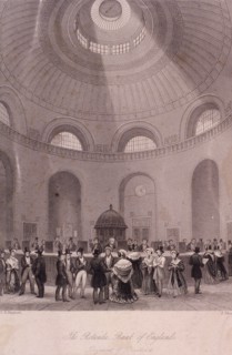 Bank of England, Threadneedle Street, London, c1840. Artist: J Shury