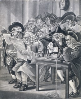 Stockjobbers at the Stock Exchange, Bartholomew Lane, London, c1795. Artist: Anon