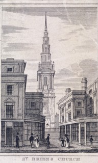 St Bride, London, c1830. Artist: Anon