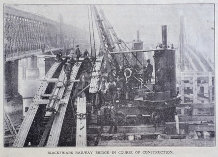 Blackfriars Bridge, London, 1870. Artist: Anon