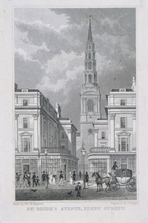 St Brides Avenue, London, 1829. Artist: James Tingle