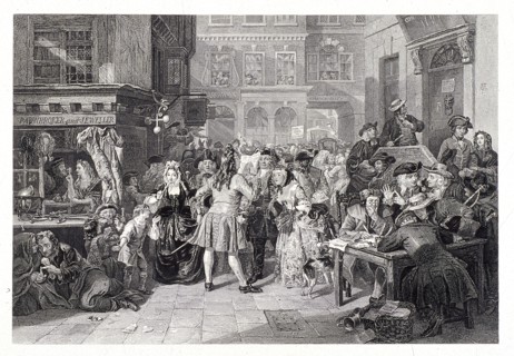 Change Alley, London, 1853. Artist: John Carter