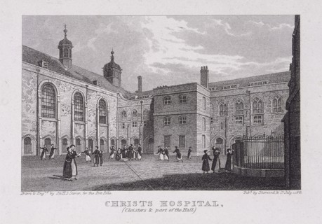 Christ's Hospital, London, 1823. Artist: James Sargant Storer