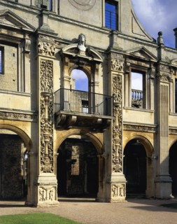 North side of the inner court, Kirby Hall, Northamptonshire, 1993