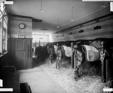 Stables in North Audley Street, Westminster, London, 1890