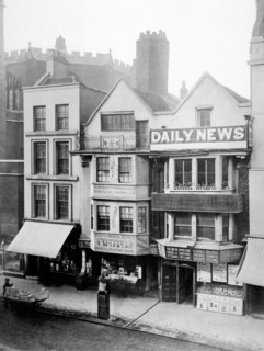 17th-century houses Fleet Street, London, 1884