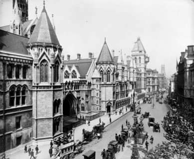 Royal Courts of Justice, Strand, London, 1882-1916