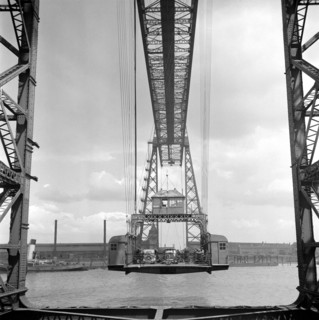 The Middlesborough Transporter Bridge, Yorkshire, 1955