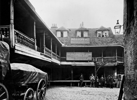The Old Tabard Inn, Southwark, London, before 1873
