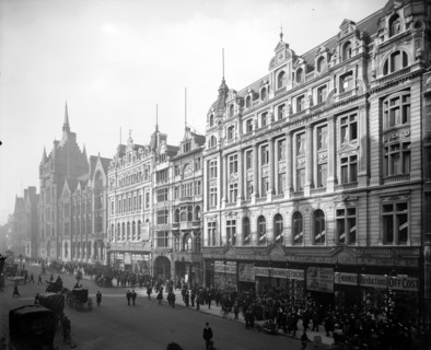 Gamages Department Store and the Prudential Building, Holborn, London, 1907