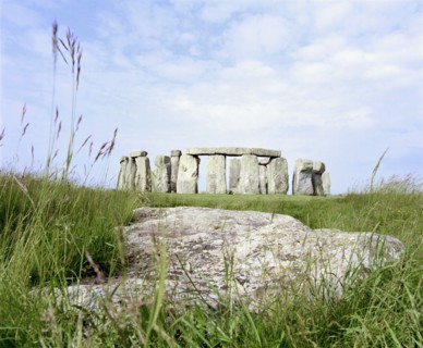The Sarsen circle at Stonehenge, Amesbury, Wiltshire, 2000