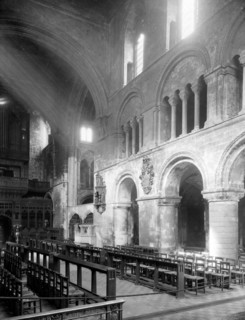 Interior of Church of St Bartholomew the Great, West Smithfield, City of London, 1915