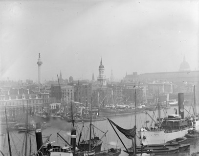 Shipping in the Pool of London, from London Bridge to Billingsgate