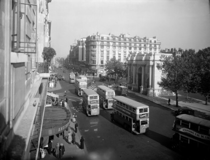 Oxford Street, London, from Marble Arch