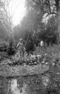 Classical statue, Park Place, Remenham, Oxfordshire, c1900