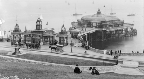 Plymouth pier, Plymouth, Devon, July 1893