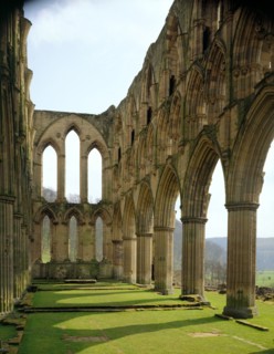 Chancel of the church at the Cistercian monastery of Rievaulx Abbey, North Yorkshire, 1994