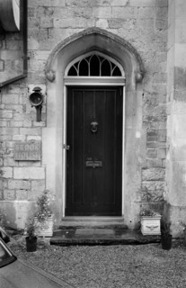 A Tudor-style doorway at Brook House, Station Yard, Steventon, Oxfordshire, 1999