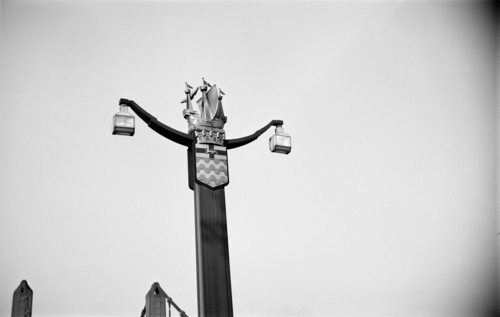 The coat of arms of the City of Westminster, London, c1945-c1965