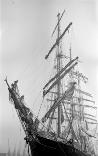 Detail of the prow and rigging of the 'Pamir', c1945-c1965