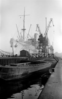 The 'Canton' in King George V Dock, London, c1945-c1965