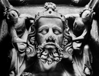Tomb of Edward II, Gloucester Cathedral, Gloucestershire, 1945