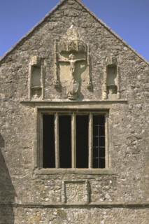 Crucifixion on the gatehouse, Cleeve Abbey, Somerset, 1999