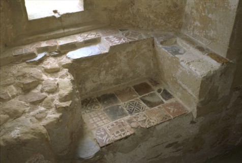Window seat at Cleeve Abbey, Somerset, 1999