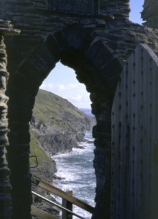 Gateway to inner ward, Tintagel Castle, Cornwall, 1998