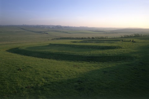 Roman fortlet on Swarthy Hill near Maryport, Cumbria, 1996