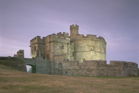 Pendennis Castle, Cornwall, at night, 1997