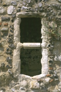 Detail of window, St Augustine's Abbey, Canterbury, Kent, 1996