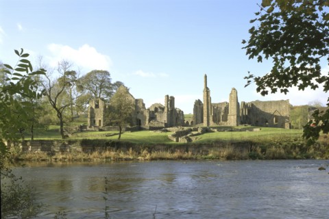 Finchale Priory, Durham, from the River Wear, 1999