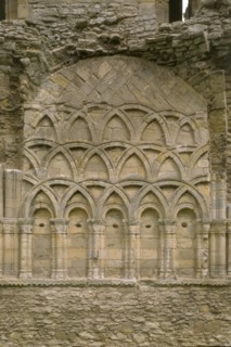 Architectural detail at Wenlock Priory, Much Wenlock, Shropshire, 1998