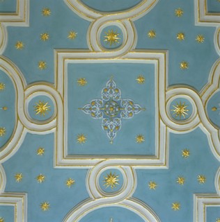 Ceiling of the Star Chamber, Bolsover Castle, Derbyshire, 2000