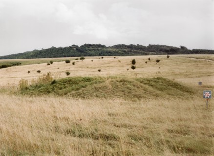 One of a group of almost 30 barrows on Snaildown, Wiltshire, 1999