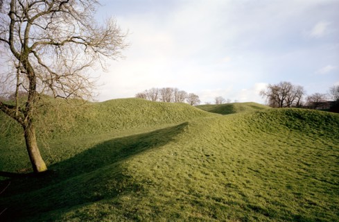 Roman amphitheatre in Cotswold Avenue, Cirencester, Gloucestershire, 2000