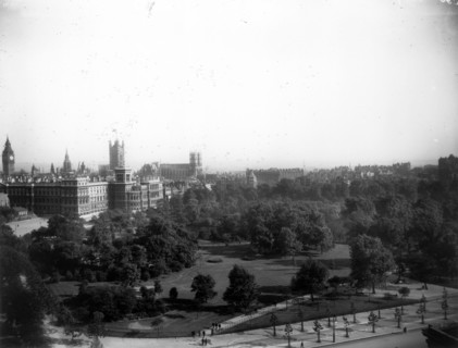 View over St James's Park, London, c1905