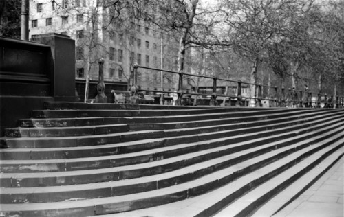 Steps on the Victoria Embankment, Westminster, London, c1945-c1965
