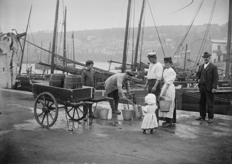 Newlyn harbour, Penzance, Cornwall, 1907