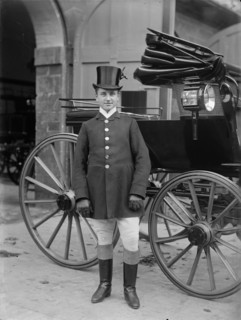 Coachman at Farnborough Hall, Warwickshire, 1902