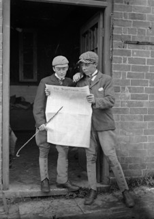 Two young horsemen, Farnborough, Warwickshire, 1902
