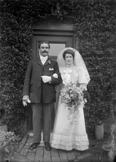 Wedding portrait, Hellidon, Northamptonshire, c1896-c1920