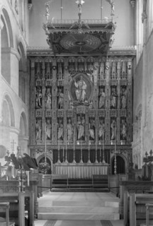 Reredos at Wymondham Abbey, Norfolk, 1961