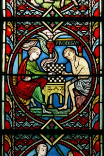 Prodigal Son' window at Feltwell, Norfolk, 1964