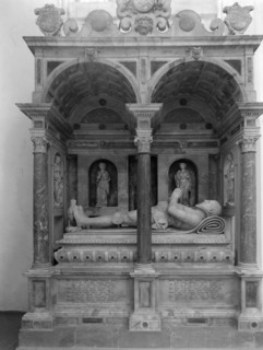 Monument in Holy Trinity, Long Melford, Suffolk, 1960