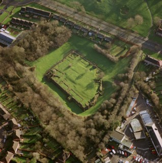The remains of Weoley Castle, West Midlands, 2000
