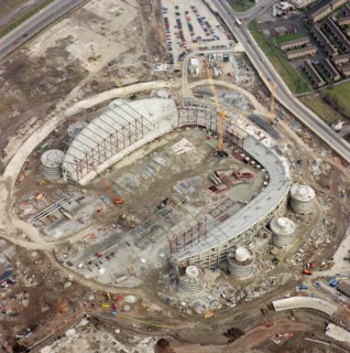 Construction of the Commonwealth Stadium, Manchester, 2001