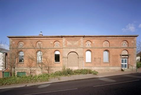 Exterior of the swimming baths, Bridge Street, Runcorn, Cheshire, 2001